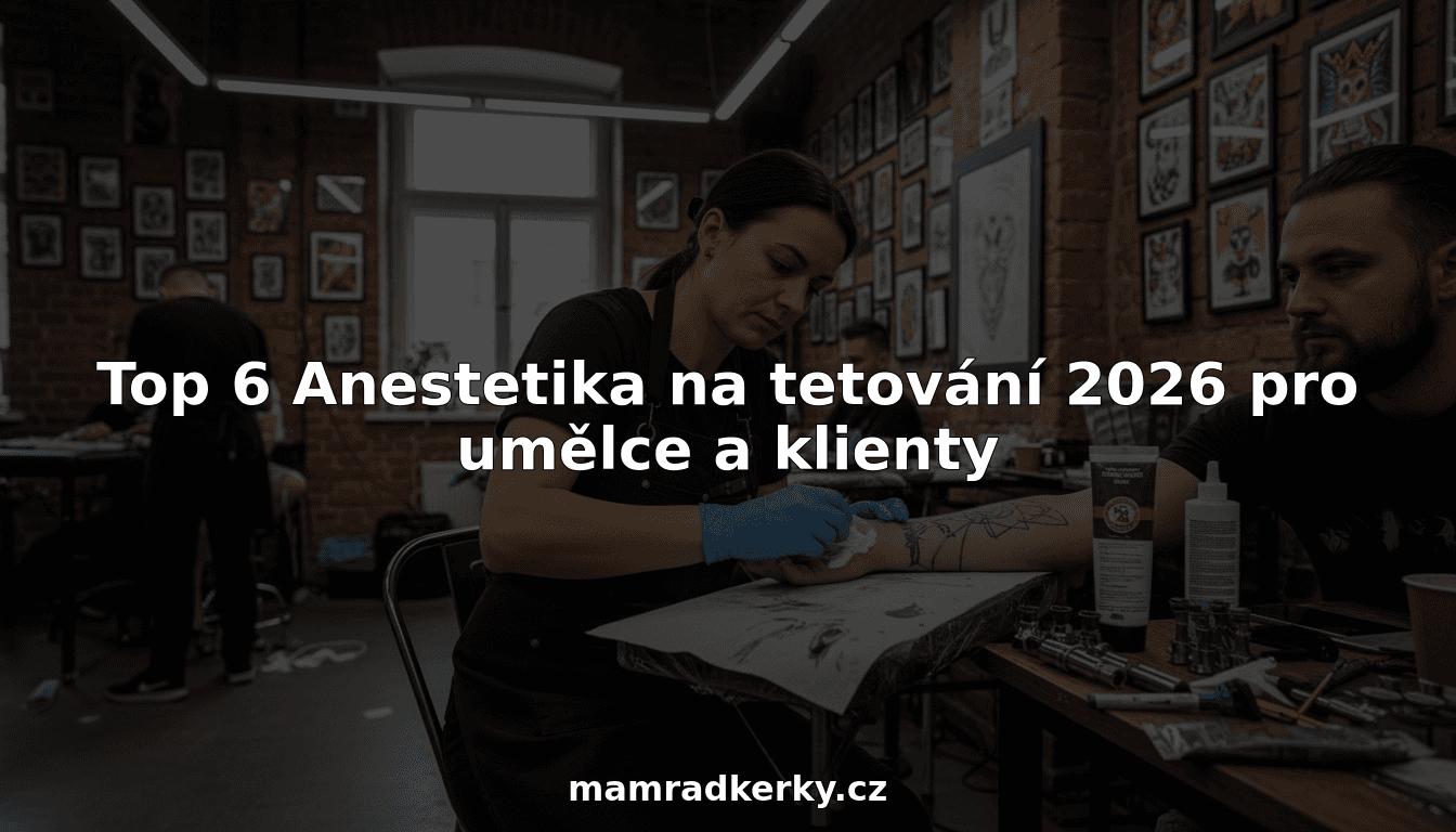Top 6 Anestetika na tetování 2026 pro umělce a klienty