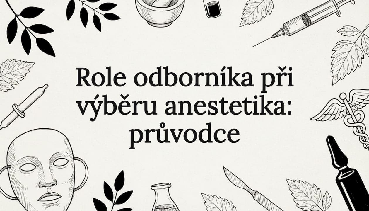 Role odborníka při výběru anestetika: průvodce