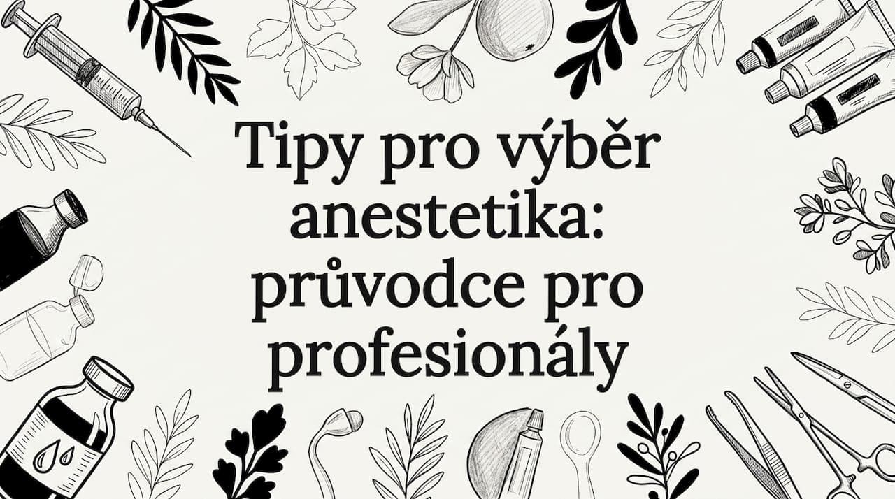 Tipy pro výběr anestetika: průvodce pro profesionály