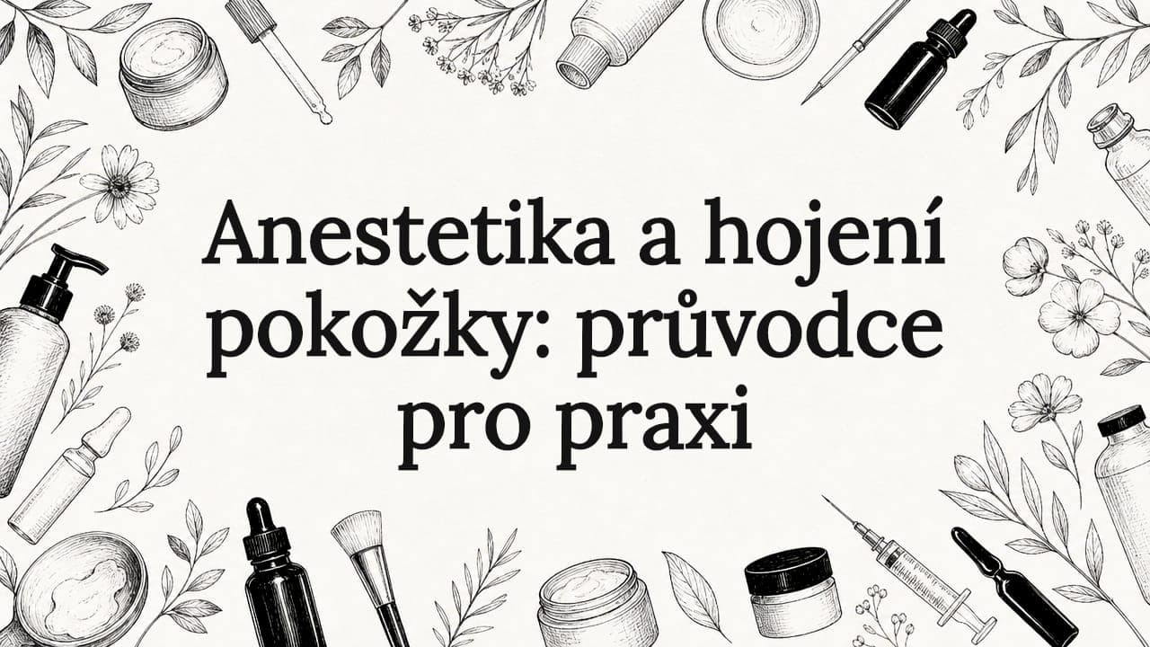 Anestetika a hojení pokožky: průvodce pro praxi
