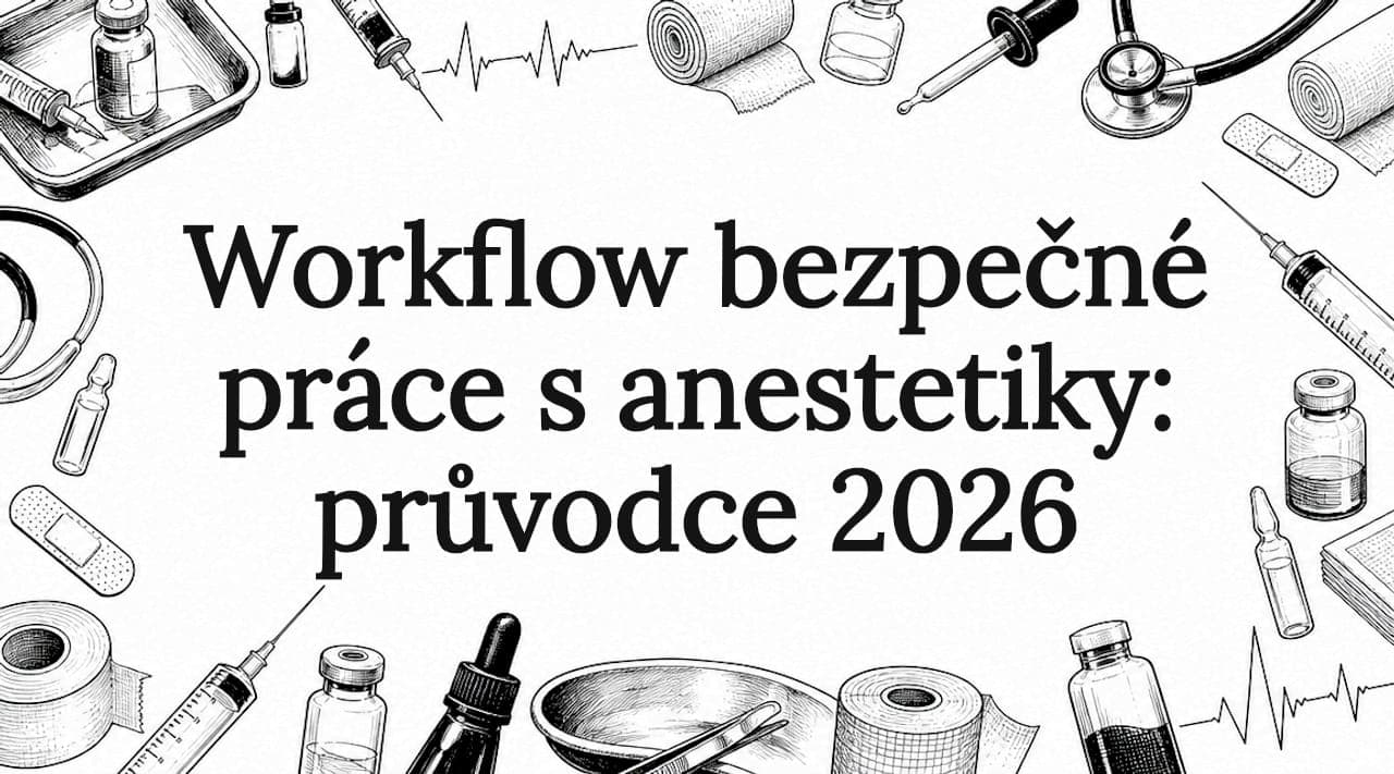 Workflow bezpečné práce s anestetiky: průvodce 2026