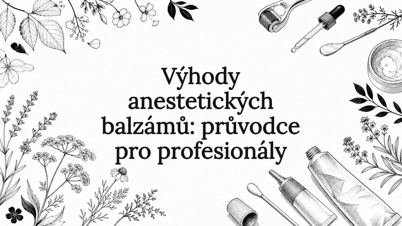 Výhody anestetických balzámů: průvodce pro profesionály