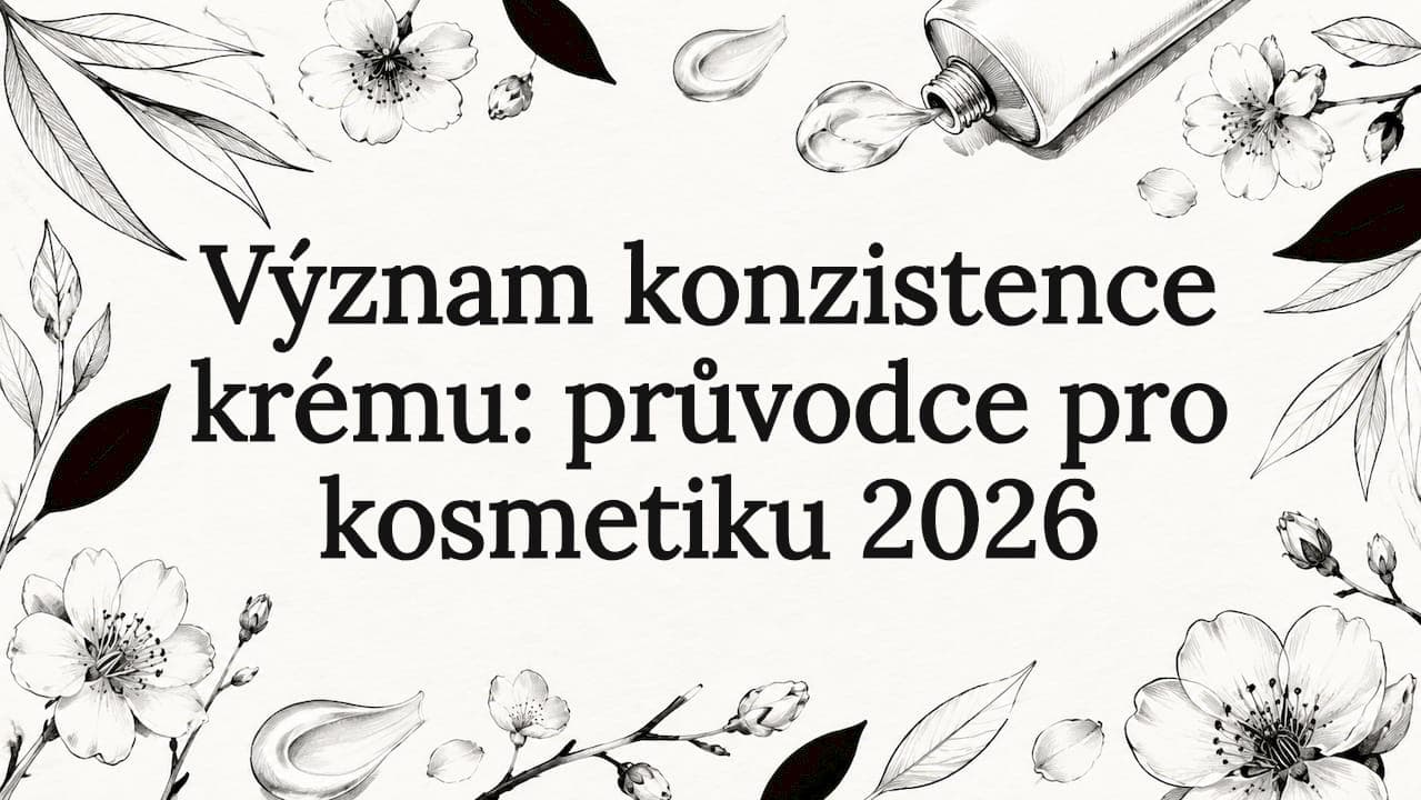 Význam konzistence krému: průvodce pro kosmetiku 2026