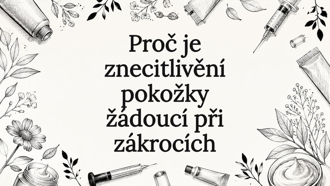 Proč je znecitlivění pokožky žádoucí při zákrocích