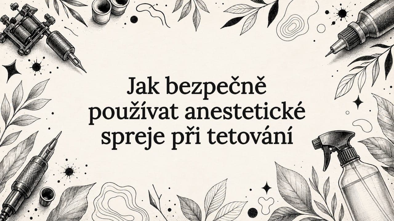 Jak bezpečně používat anestetické spreje při tetování