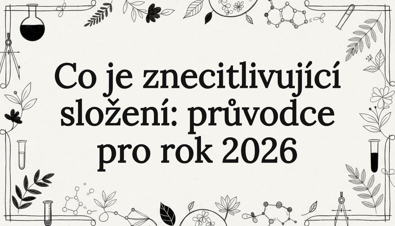 Co je znecitlivující složení: průvodce pro rok 2026