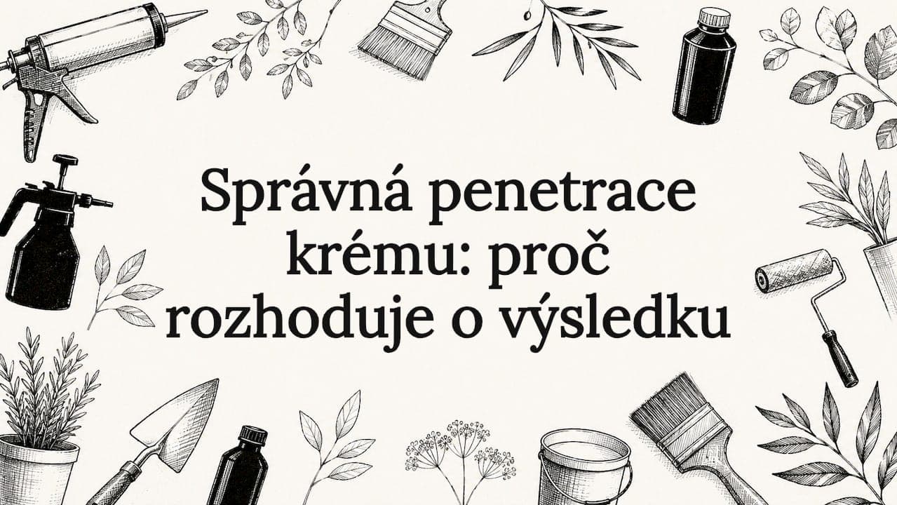 Správná penetrace krému: proč rozhoduje o výsledku