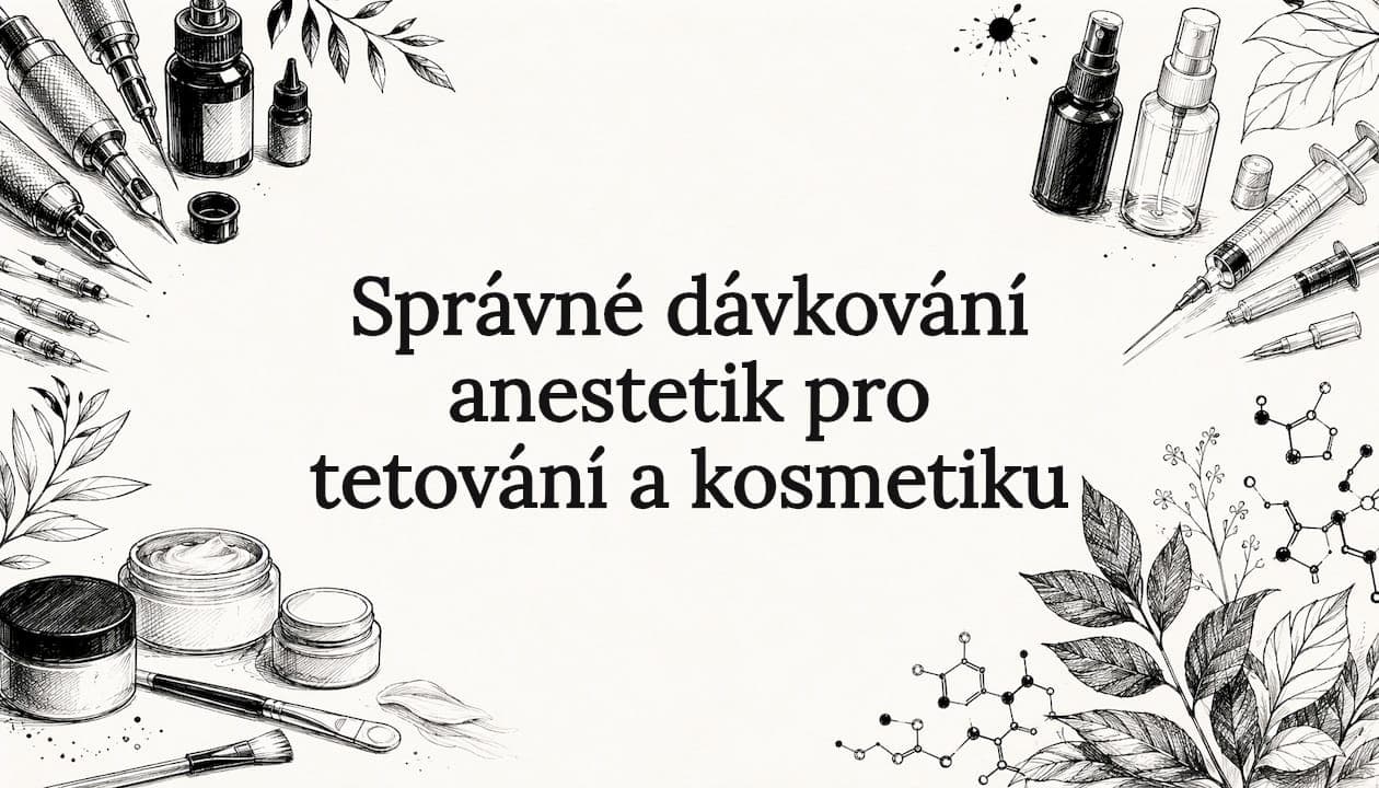 Správné dávkování anestetik pro tetování a kosmetiku