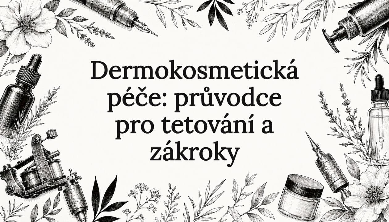 Dermokosmetická péče: průvodce pro tetování a zákroky